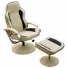 VidaXL Fauteuil avec repose-pied Blanc crème Similicuir -Fauteuils Soldes image 1 241036