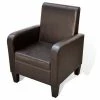 VidaXL Fauteuil Marron Similicuir