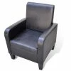 VidaXL Fauteuil Noir Similicuir -Fauteuils Soldes image 1 241109