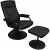 VidaXL Fauteuil TV avec repose-pied Noir Similicuir -Fauteuils Soldes image 1 241535