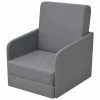 VidaXL Fauteuil convertible Gris clair Tissu -Fauteuils Soldes image 1 243648