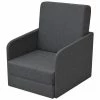 VidaXL Fauteuil convertible Gris foncé Tissu -Fauteuils Soldes image 1 243649