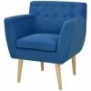 VidaXL Fauteuil Bleu Tissu