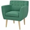 VidaXL Fauteuil Vert Tissu