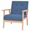 VidaXL Fauteuil Bleu Tissu 1 VidaXL Fauteuil Bleu Tissu -Fauteuils Soldes image 1 244654