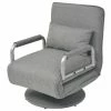 VidaXL Fauteuil pivotant et canapé-lit Gris clair Tissu 2 VidaXL Fauteuil pivotant et canapé-lit Gris clair Tissu -Fauteuils Soldes image 1 244666