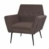 VidaXL Fauteuil Marron Acier et tissu 1 VidaXL Fauteuil Marron Acier et tissu -Fauteuils Soldes image 1 245518