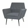 VidaXL Fauteuil Gris clair Acier et tissu 2 VidaXL Fauteuil Gris clair Acier et tissu -Fauteuils Soldes image 1 245519