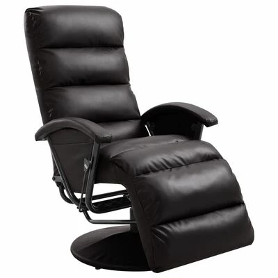 VidaXL Fauteuil inclinable TV Marron Similicuir 3 VidaXL Fauteuil inclinable TV Marron Similicuir