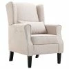 VidaXL Fauteuil Beige Tissu -Fauteuils Soldes image 1 248614
