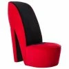 VidaXL Chaise en forme de talon haut Rouge Velours