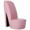 VidaXL Chaise en forme de chaussure à talon haut Rose Similicuir -Fauteuils Soldes image 1 248648