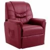VidaXL Chaise inclinable Rouge bordeaux Similicuir -Fauteuils Soldes image 1 248980