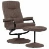 VidaXL Fauteuil TV avec repose-pied Marron Similicuir daim -Fauteuils Soldes image 1 249308
