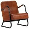 VidaXL Fauteuil de repos Marron Cuir véritable -Fauteuils Soldes image 1 282900