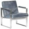 VidaXL Fauteuil tube Gris 60x73x77 cm Cuir véritable -Fauteuils Soldes image 1 286948