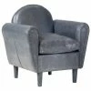 VidaXL Fauteuil tube Gris 77x65x79 cm Cuir véritable 1 VidaXL Fauteuil tube Gris 77x65x79 cm Cuir véritable -Fauteuils Soldes image 1 286951