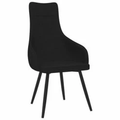 VidaXL Chaise de canapé Noir Tissu