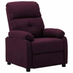 VidaXL Fauteuil inclinable Violet Tissu