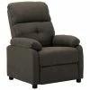 VidaXL Fauteuil inclinable Taupe Tissu