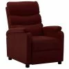 VidaXL Fauteuil inclinable Rouge bordeaux Similicuir