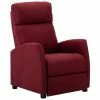 VidaXL Fauteuil inclinable Rouge bordeaux Tissu