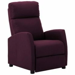 VidaXL Fauteuil inclinable Violet Tissu