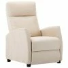 VidaXL Fauteuil inclinable Crème Tissu 1 VidaXL Fauteuil inclinable Crème Tissu -Fauteuils Soldes image 1 289705