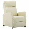 VidaXL Fauteuil inclinable Crème Similicuir -Fauteuils Soldes image 1 289717