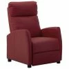 VidaXL Fauteuil inclinable Rouge bordeaux Similicuir