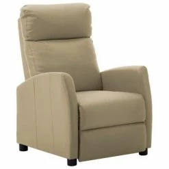 VidaXL Fauteuil inclinable Cappuccino Similicuir