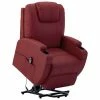 VidaXL Fauteuil inclinable Rouge bordeaux Similicuir