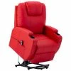 VidaXL Fauteuil inclinable Rouge Similicuir -Fauteuils Soldes image 1 289755