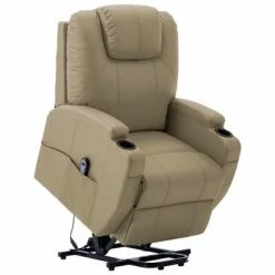 VidaXL Fauteuil inclinable Cappuccino Similicuir