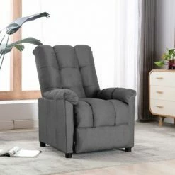 VidaXL Fauteuil inclinable Gris clair Tissu 9 VidaXL Fauteuil inclinable Gris clair Tissu -Fauteuils Soldes image 1 289796