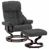 VidaXL Fauteuil avec repose-pied Anthracite Similicuir et bois courbé 2 VidaXL Fauteuil avec repose-pied Anthracite Similicuir et bois courbé -Fauteuils Soldes image 1 289861