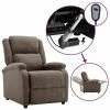 VidaXL Fauteuil inclinable électrique Taupe Tissu 2 VidaXL Fauteuil inclinable électrique Taupe Tissu -Fauteuils Soldes image 1 3098360