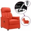 VidaXL Fauteuil inclinable électrique Rouge Similicuir -Fauteuils Soldes image 1 3098497