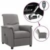 VidaXL Fauteuil inclinable électrique Gris clair Tissu -Fauteuils Soldes image 1 3098544