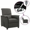 VidaXL Fauteuil inclinable électrique Gris foncé Tissu 1 VidaXL Fauteuil inclinable électrique Gris foncé Tissu -Fauteuils Soldes image 1 3098545
