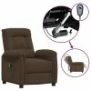 VidaXL Fauteuil inclinable électrique Marron Tissu microfibre -Fauteuils Soldes image 1 3098582