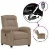 VidaXL Fauteuil inclinable électrique Taupe Tissu microfibre -Fauteuils Soldes image 1 3098583