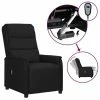 VidaXL Fauteuil inclinable électrique Noir Similicuir