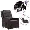 VidaXL Fauteuil inclinable électrique Noir Similicuir brillant -Fauteuils Soldes image 1 3098634