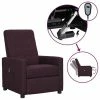 VidaXL Fauteuil inclinable électrique Violet Tissu 2 VidaXL Fauteuil inclinable électrique Violet Tissu -Fauteuils Soldes image 1 3098645