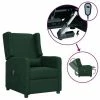 VidaXL Fauteuil inclinable électrique Vert foncé Tissu 2 VidaXL Fauteuil inclinable électrique Vert foncé Tissu -Fauteuils Soldes image 1 3098727