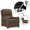 VidaXL Fauteuil inclinable électrique Taupe Tissu 1 VidaXL Fauteuil inclinable électrique Taupe Tissu -Fauteuils Soldes image 1 3098753