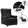 VidaXL Fauteuil de massage inclinable électrique Noir Similicuir -Fauteuils Soldes image 1 3098775
