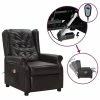 VidaXL Fauteuil inclinable électrique de massage Marron Similicuir 2 VidaXL Fauteuil inclinable électrique de massage Marron Similicuir -Fauteuils Soldes image 1 3098776