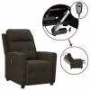 VidaXL Fauteuil inclinable électrique Marron foncé Tissu 1 VidaXL Fauteuil inclinable électrique Marron foncé Tissu -Fauteuils Soldes image 1 3098906